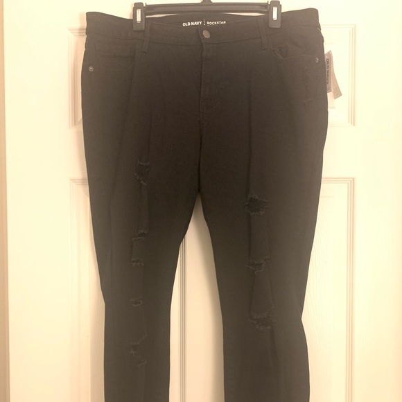Black Old Navy Rockstar jeans - Picture 1 of 6